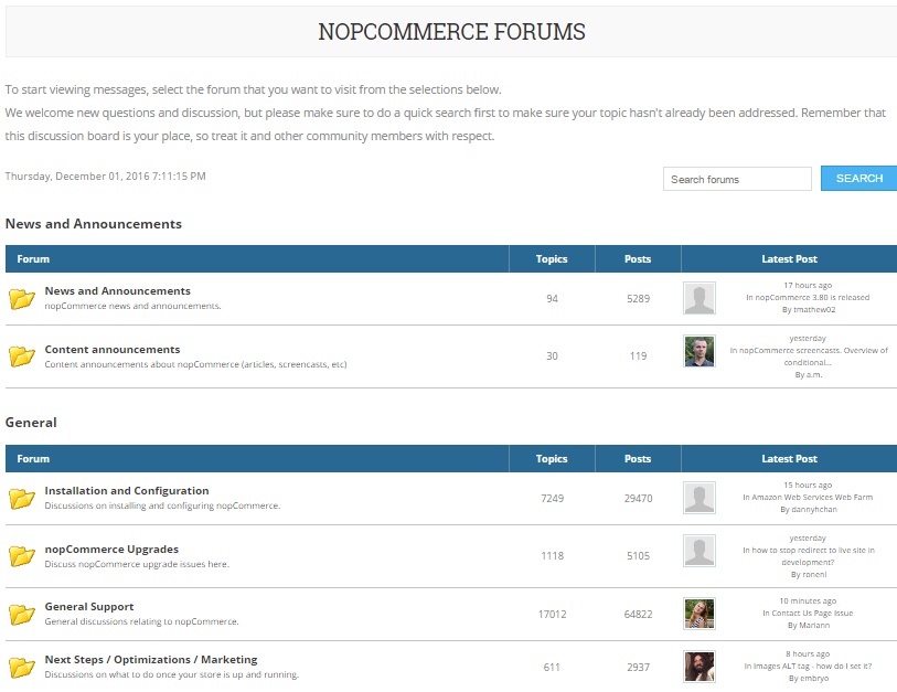 FStore forums