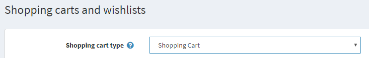 Shopping carts wishlists